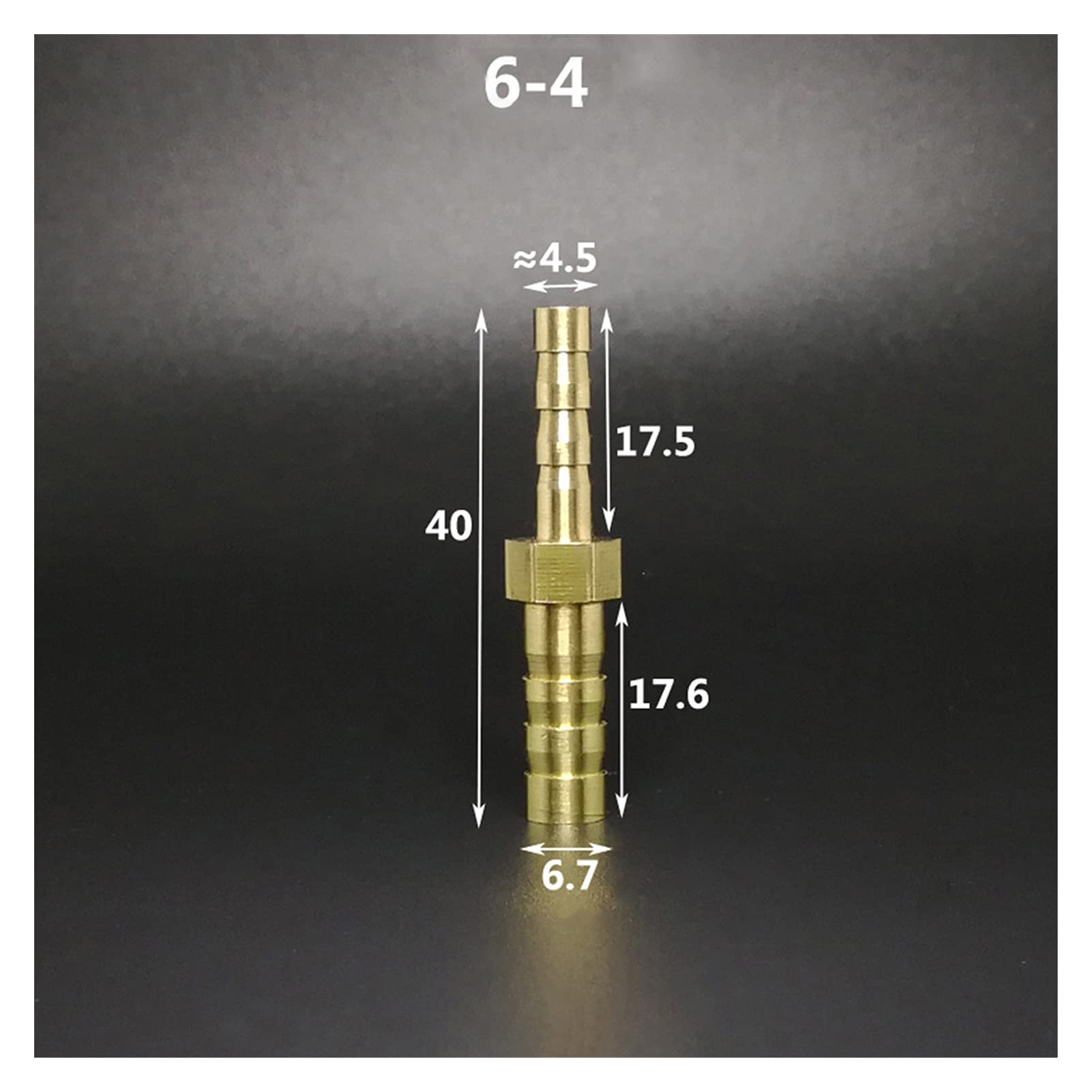 Raccordo Per Tubo Con Connettore In Ottone 4mm 6mm 8mm 10mm 12mm - Foto 4