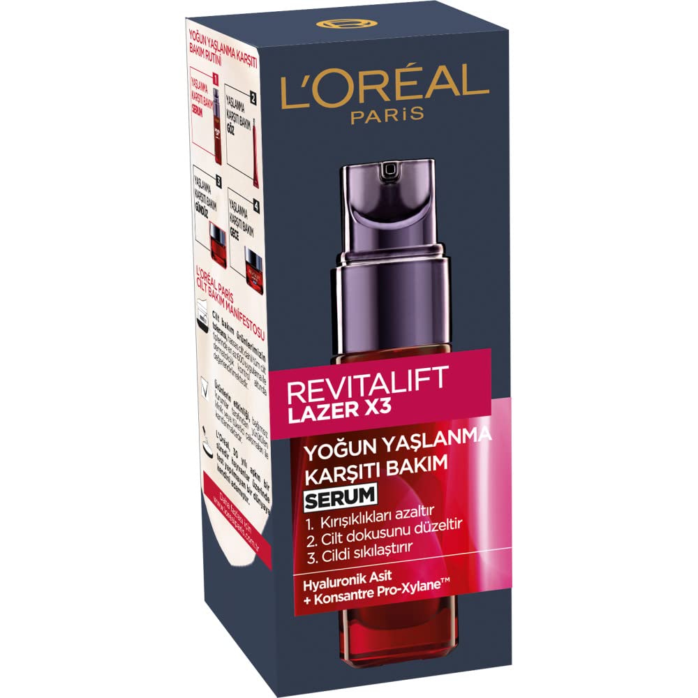 L'Oreal Paris Revitalift Lazer X3 Yaşlanma Karşıtı Yüz Serumu 30 ml
