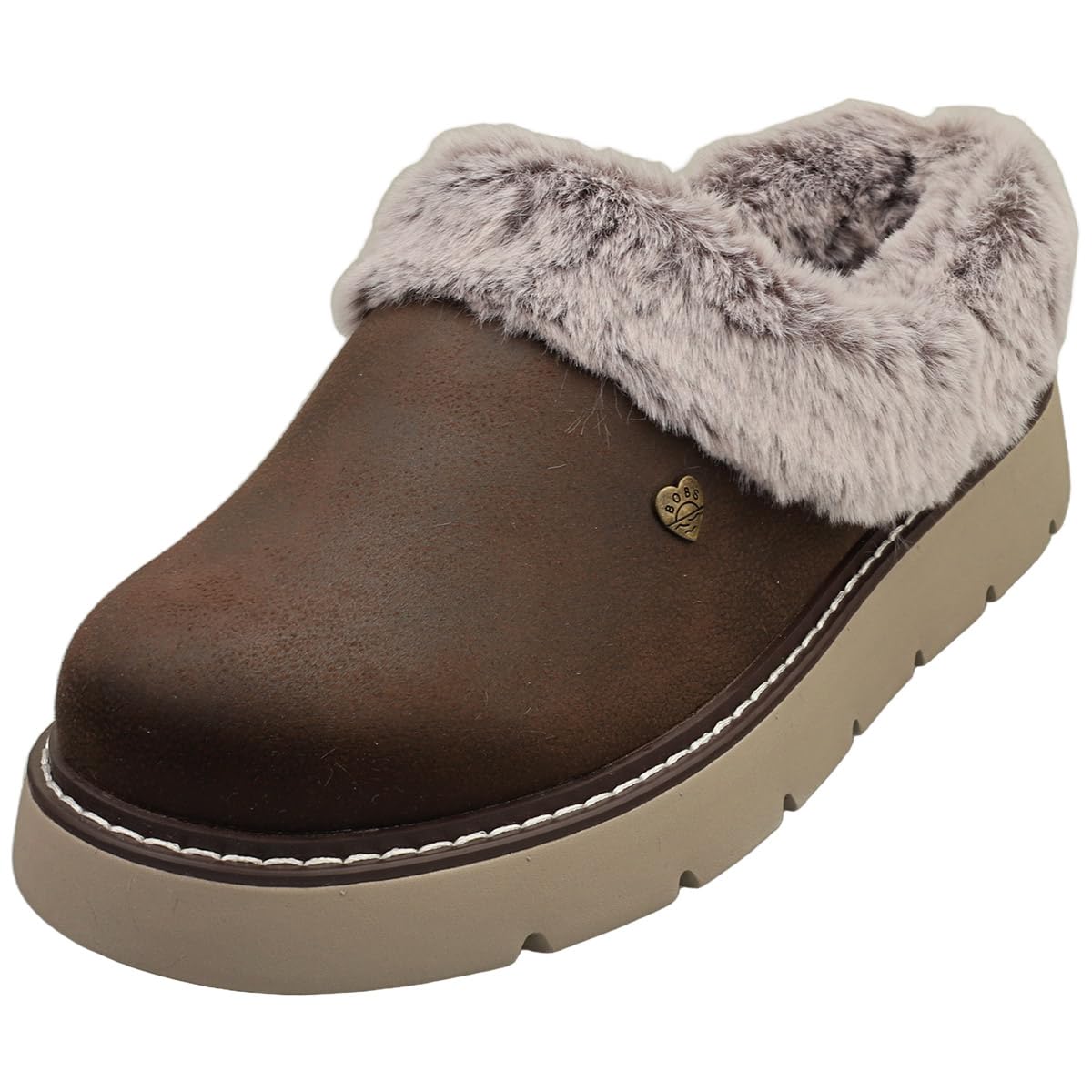 Skechers Women's Keepsakes Lite Cozy Blend Slipper, Chocolate Textile, 7 UK