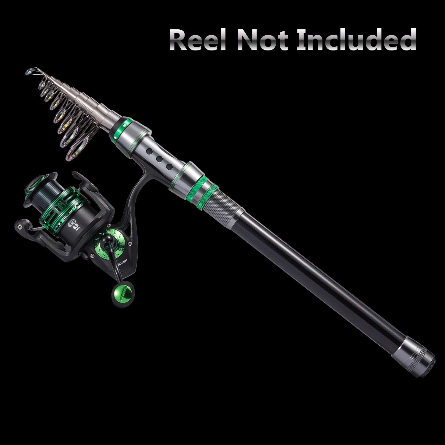 Bassdash Alien Travel Spinning Fishing Rod 30 Ton Carbon Rod, One-Piece Performance in Telescopic Design, 6ft/7ft/8ft/10ft/12ft, 1 Piece Sporting Goods