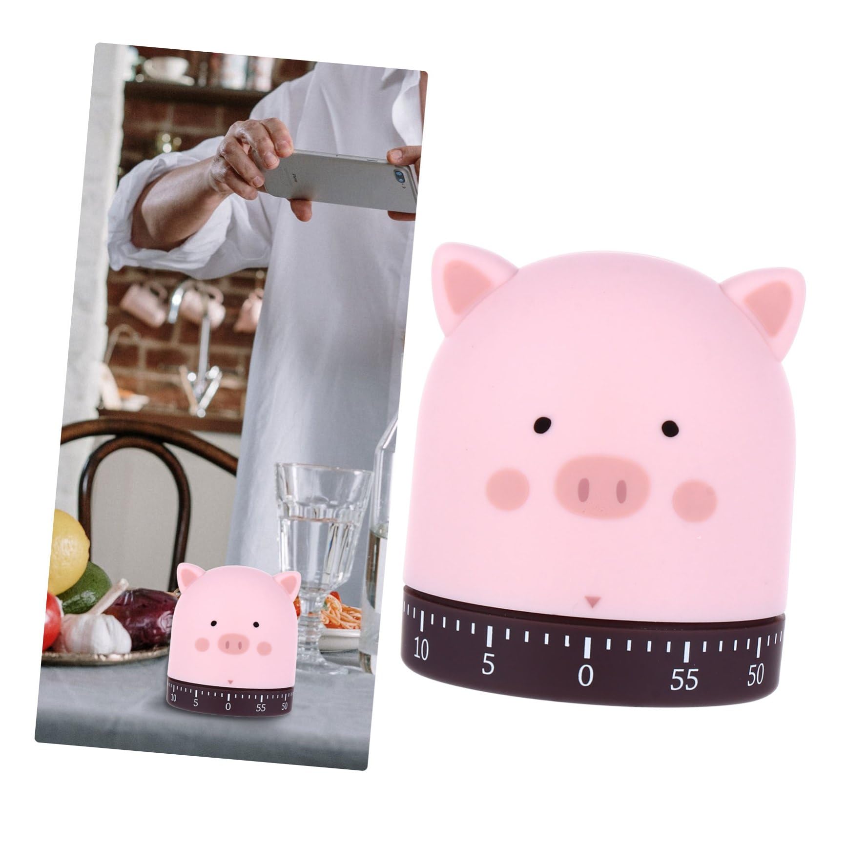 TOPBATHY 3 Pièces minuterie de Cuisine minuteur de Cuisine minuteur Cuisine réveil de Cuisine Compte à rebours de réveil pour Enfants horloges minuterie de Dessin animé Animal