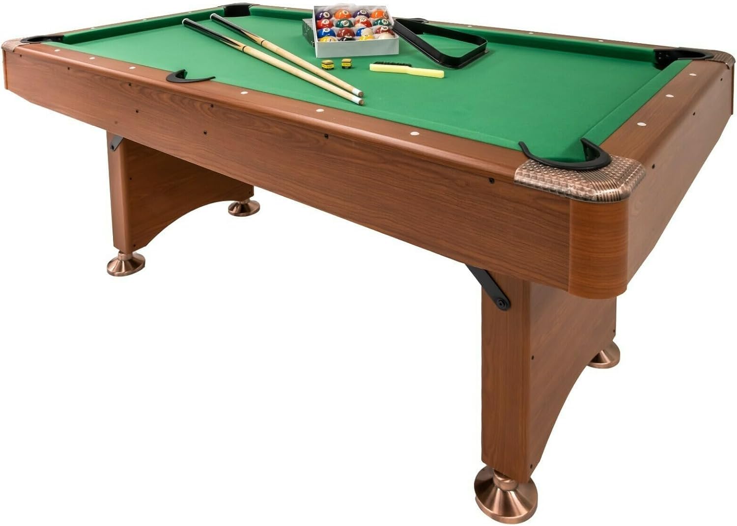 Pegasi Billardtisch 6ft Elegante - Braun - Tischbillard - Indoor