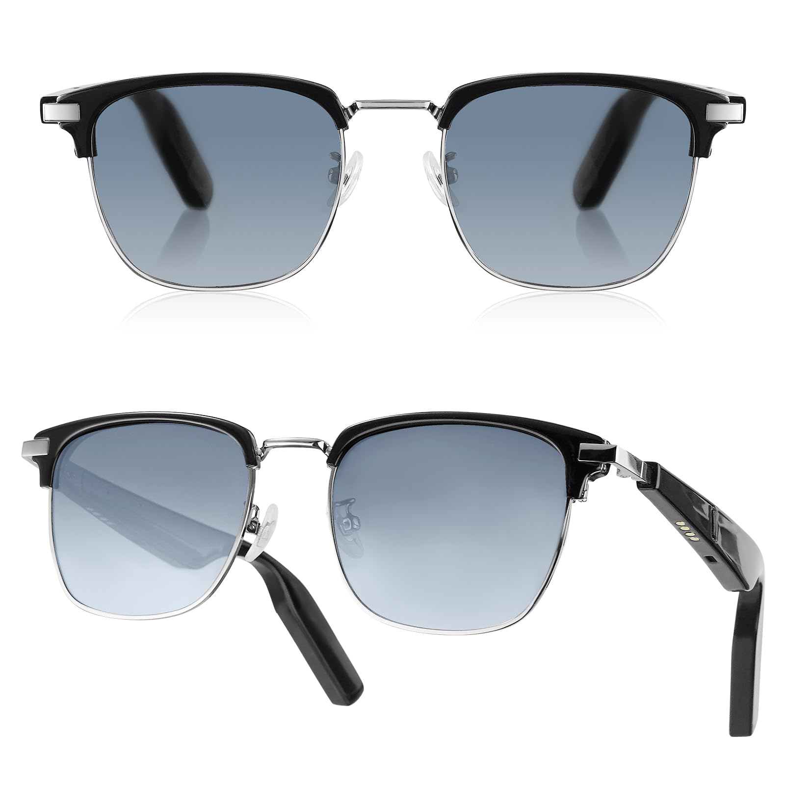 Smart Glasses Bluetooth Sunglasses Hands-Free Calling with Mic Speakers Bluetooth 5 3 with UV400 Polarized Lenses Stereo Audio