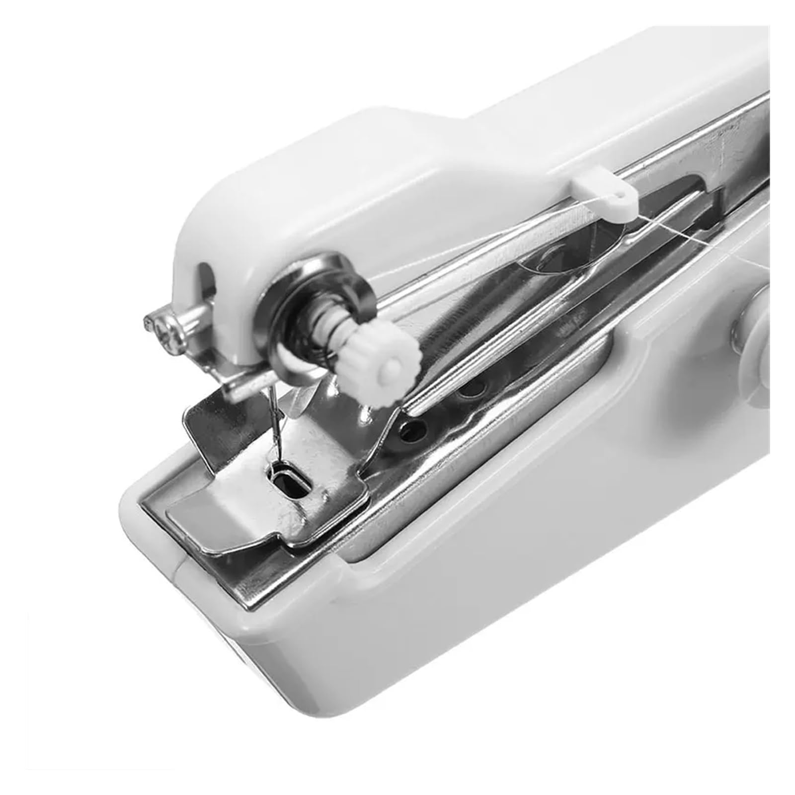 Mini Macchina da Cucire elettrica Portatile + infila ago, Aghi Extra, Bobine, Filo per Tessuti Domestici, Potente, silenziosa e Stabile.