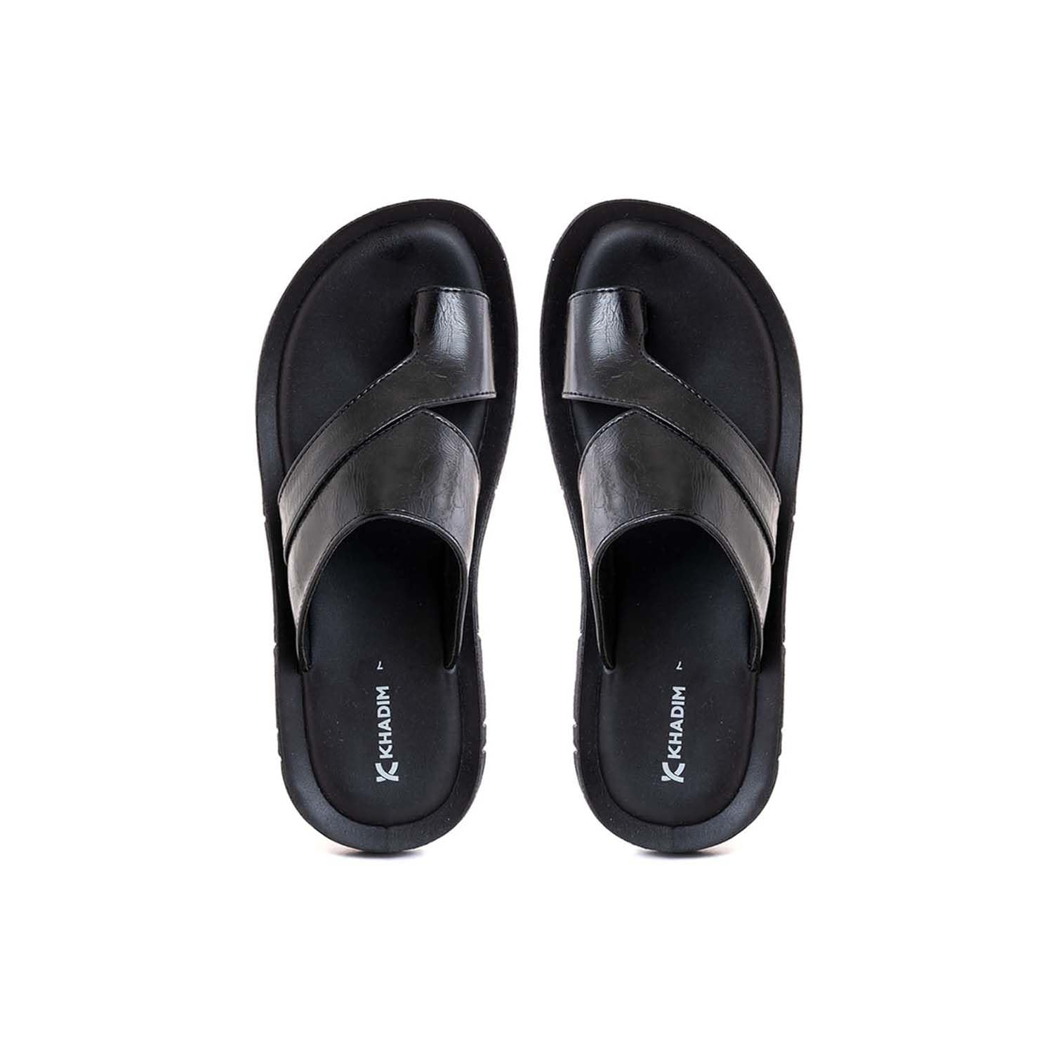 Khadims Black Casual Slip On Sandal for Men (2943786) (B0D3HBM87X) Amazon Price History, Amazon Price Tracker