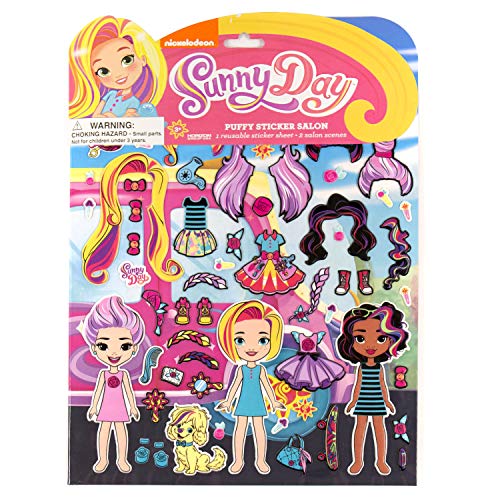Sunny Day Puffy Sticker Salon by Horizon Group USA, Multicolor