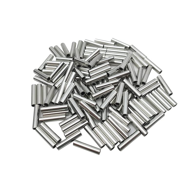 1000 Piezas/Paquete de Conectores de Empalme a Tope de 3,1 mm, Empalme de Cobre estañado, Manguito de Terminal de crimpado, Kits de Manguitos de Tubo de Cable