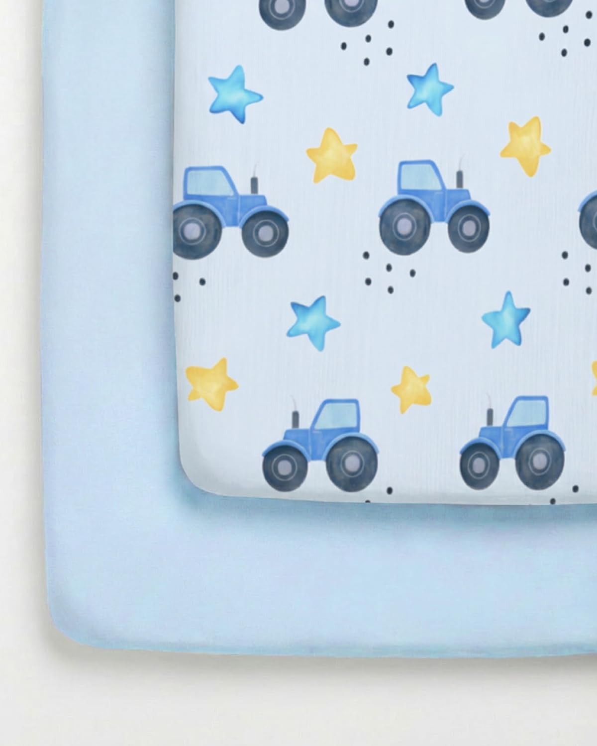2-Pack Pack N Play Sheets - Playard Mattress Sheets - 38 x 26in, Night Farm