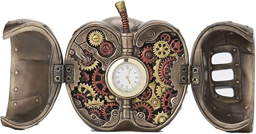 Miniatura 1 de Veronese Design Estatuilla Steampunk Mechanicus de 3.5 pulgadas con acabado de bronce antiguo, escultura de frutas
