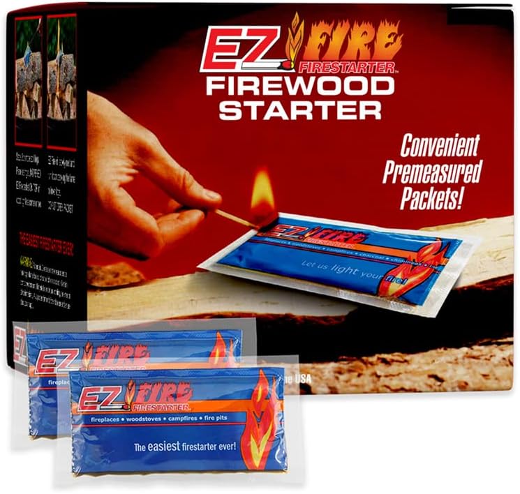 Arrancador de fuego natural, fiable, multiusos, fácil de usar para estufas de leña, chimeneas, fogatas y hogueras, impermeable, resistente al