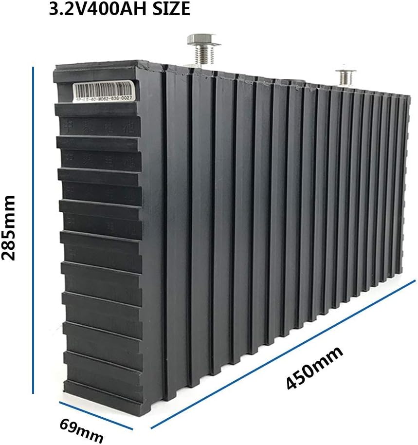 LiFePO4 12V400Ah Lithium Iron Phosphate Battery Pack, Light Weight LiFePO4 Battery for RV, Solar, Marine, and Off-Grid Applications (NO BMS)