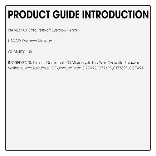 Miniatura 10 de Juego de bolígrafos impermeables para cejas, cordón de extracción, lápiz de cejas Microblading, kit de suministros de lápiz de cejas blanco y