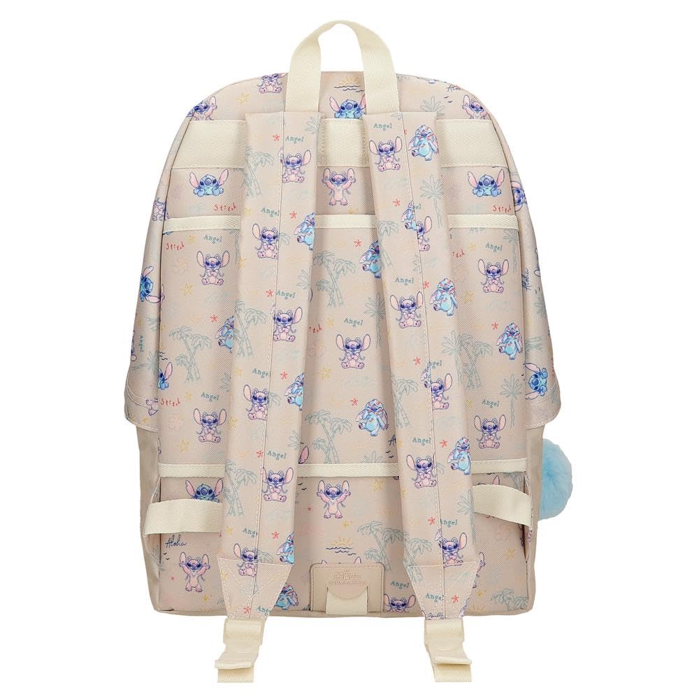 Joumma Disney Stitch Cuddle me happy Mochila, fabricada en poliéster, Tirantes anchos y ajustables que se adaptan perfectamente a la espalda. De Joumma Bags
