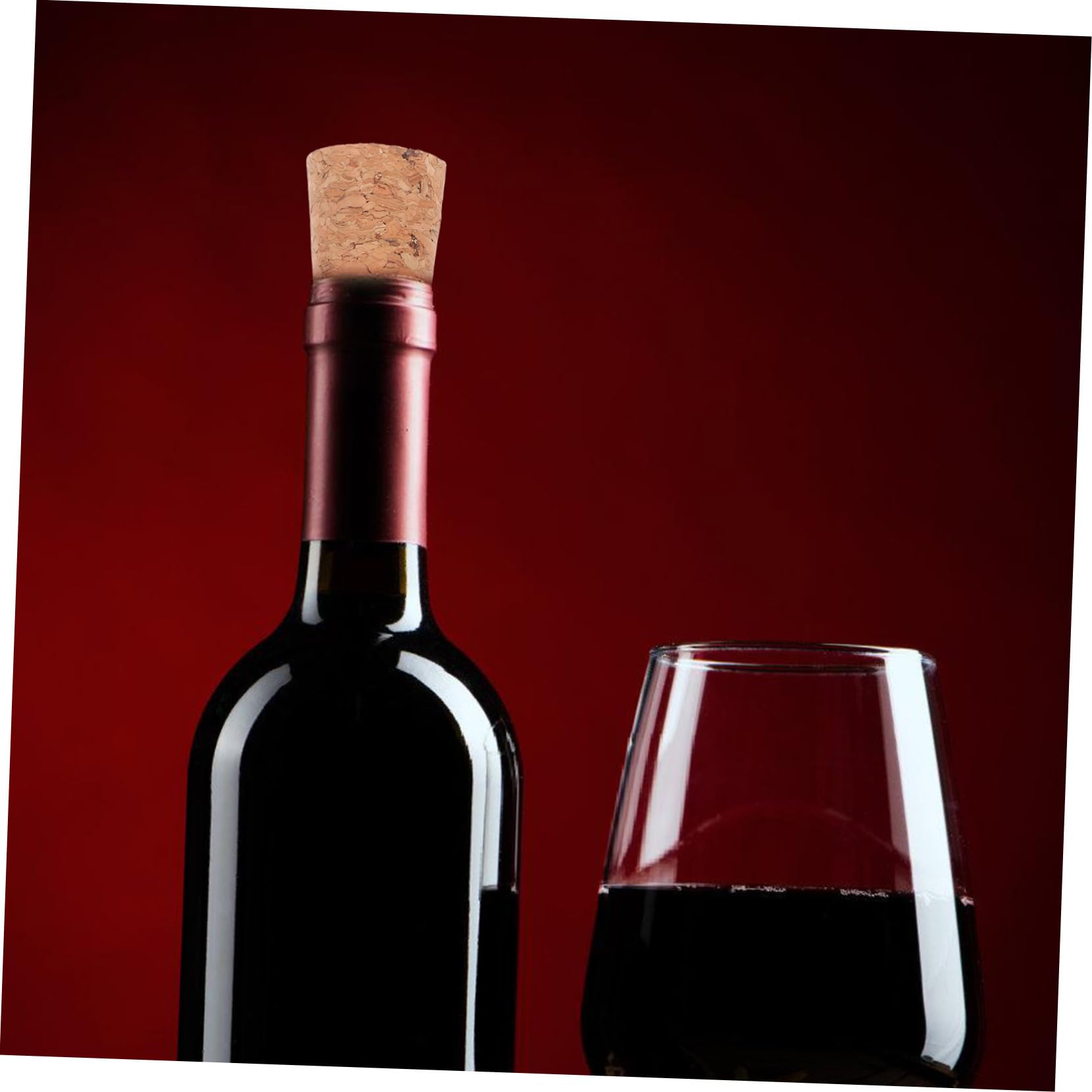 TOYANDONA 100 Stück Weinkorken Aus Naturkork Auslaufsicherer Flaschenverschluss Für Glasflaschen Dicht Dekorativ Für Wein Haushalt Bar Und Catering