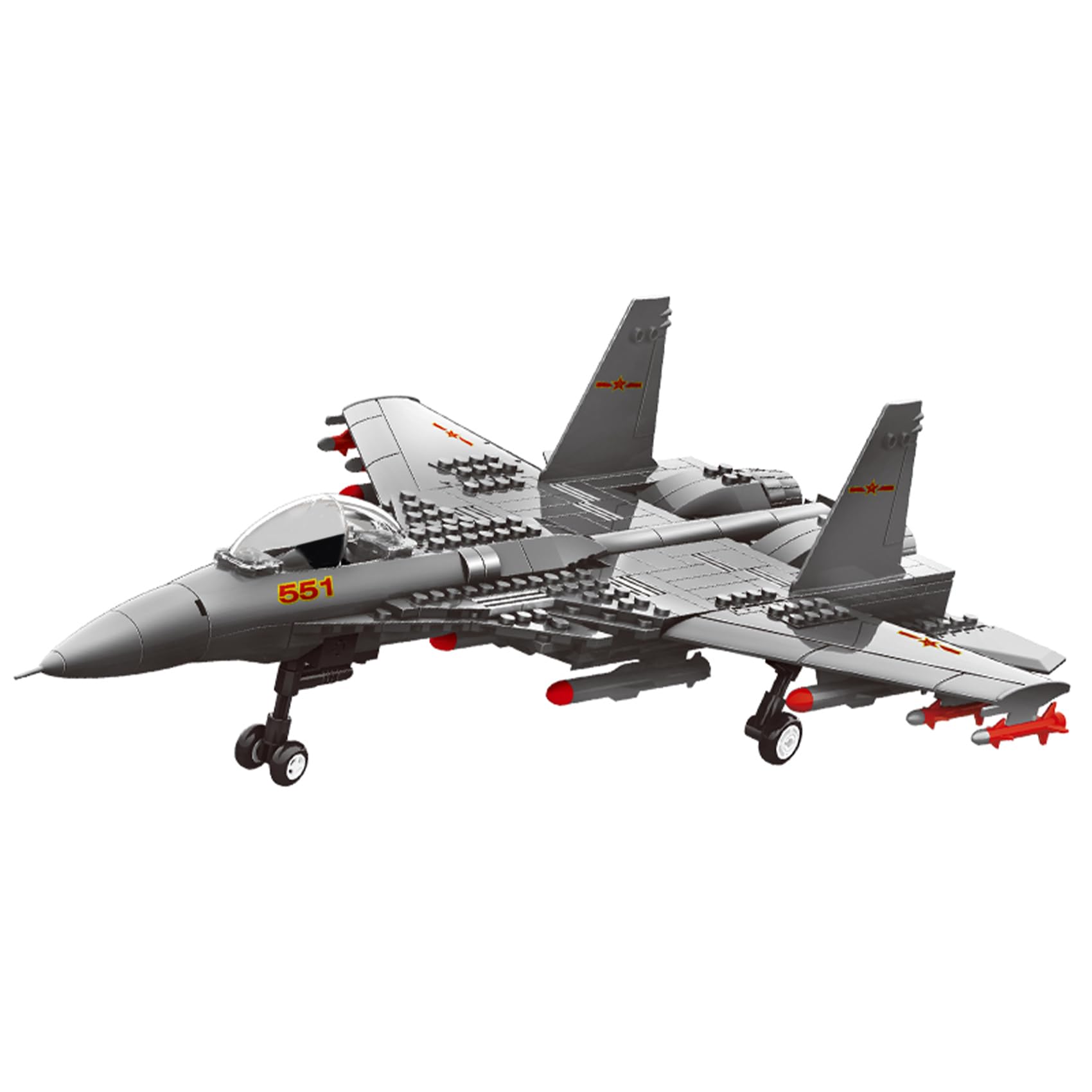Oichy Airborne Aircraft Building Toys STEM Air Force Plane Building Block Models Educational Brick Sets for Children Teens Adults (285pcs)