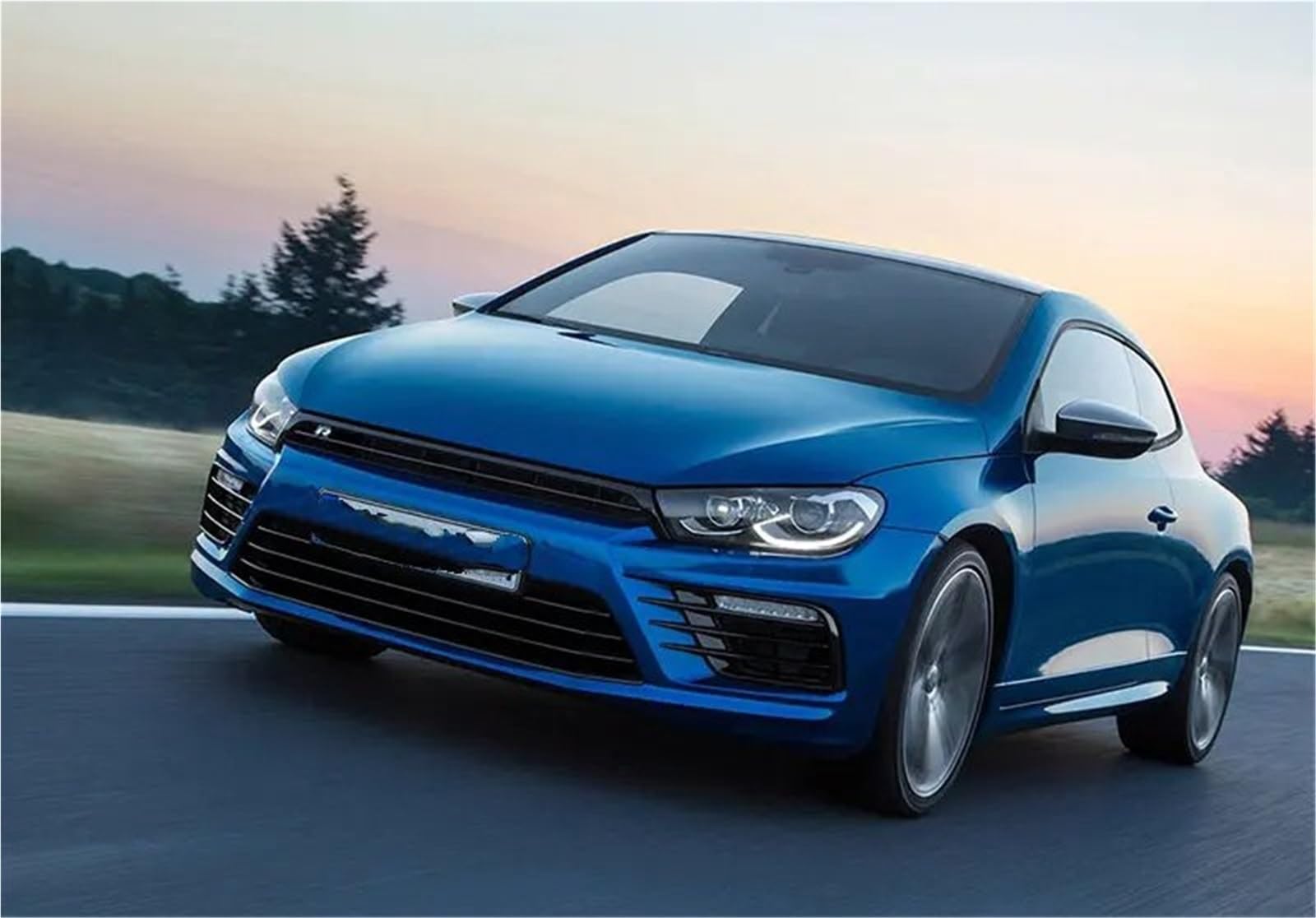 Gruppo fari per Auto per VW Scirocco R 2009-2017, Gruppo fari per Auto, Lente bifocale, indicatori di direzione, Coppia di luci ()