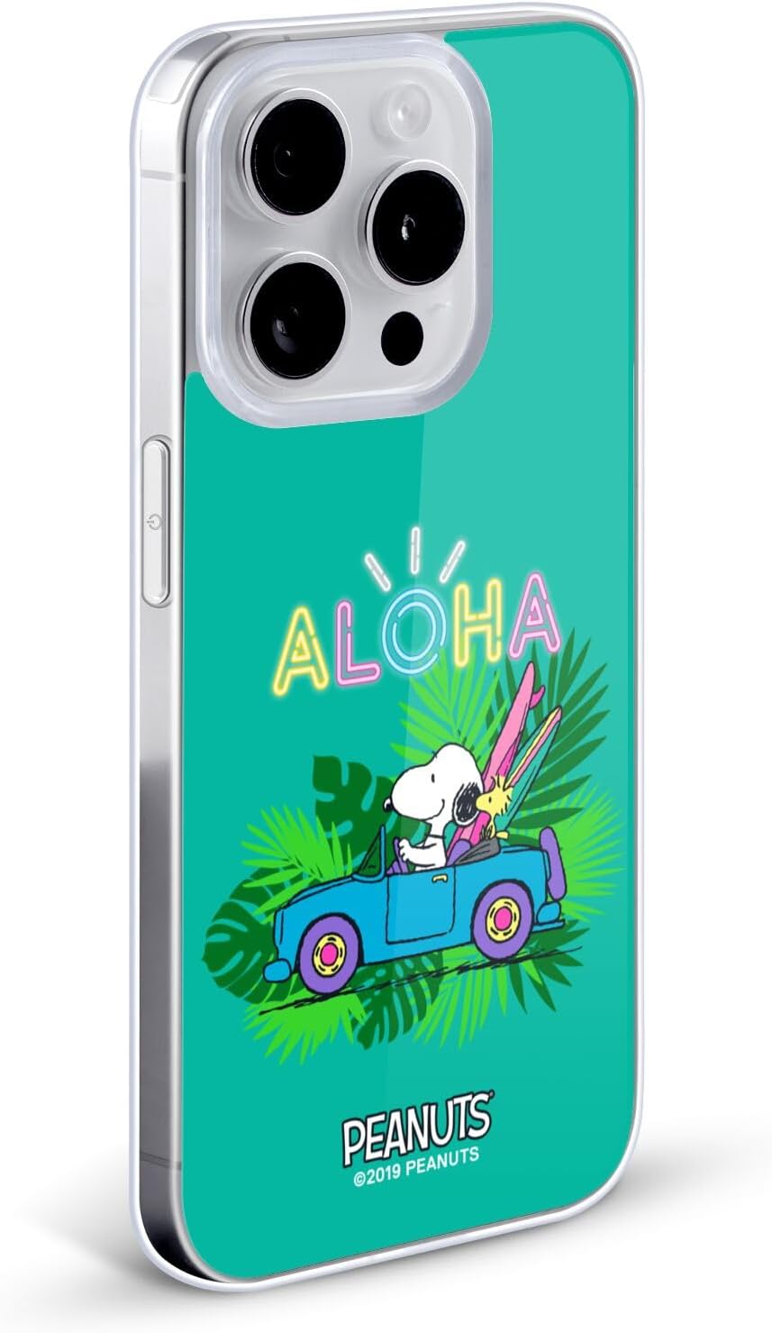 Head Case Designs Officially Licensed Peanuts Tropical Surf Snoopy Aloha Disco Gel Case [Military Grade Protection] Compatible with Apple iPhone 11 Pro Max and Compatible with MagSafe