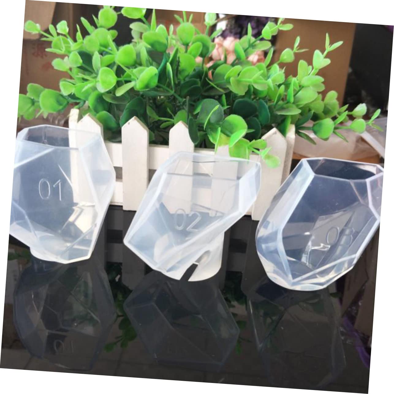 STOBOK 3 Pezzi Di in Silicone Flessibile A Forma Di Diamante Per La Creazione Di Gioielli in Resina Divertimento Artigianale