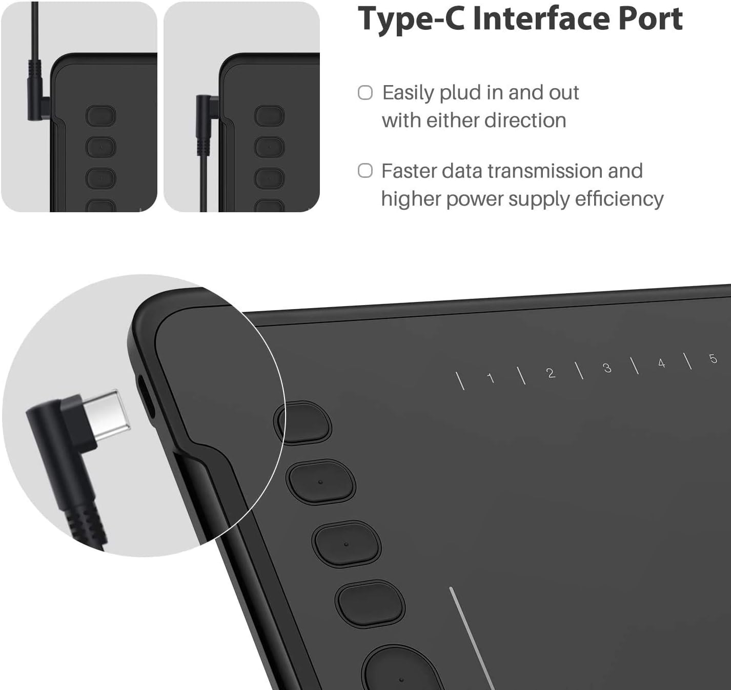 Cheapest 🛒 HUION H1161 Graphic Drawing Tablets 11 x 6.8 inch, Battery-Free 8192 Pen Pressure, 10 Express Keys and Touch Strip, Android/Chromebook Supported, Ideal Use for Distance Education