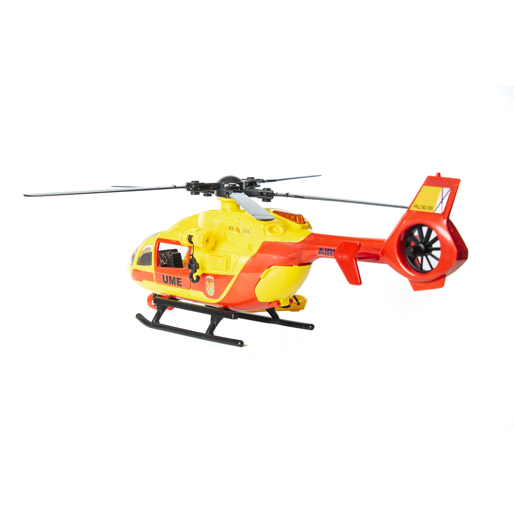 Dickie Toys - UME Rettungshubschrauber 36cm, Spielzeug Hubschrauber, Propeller an Seil, Licht und Ton, Trage, Spielzeug Kinder Mädchen ab 3 Jahren (203716024SI5)