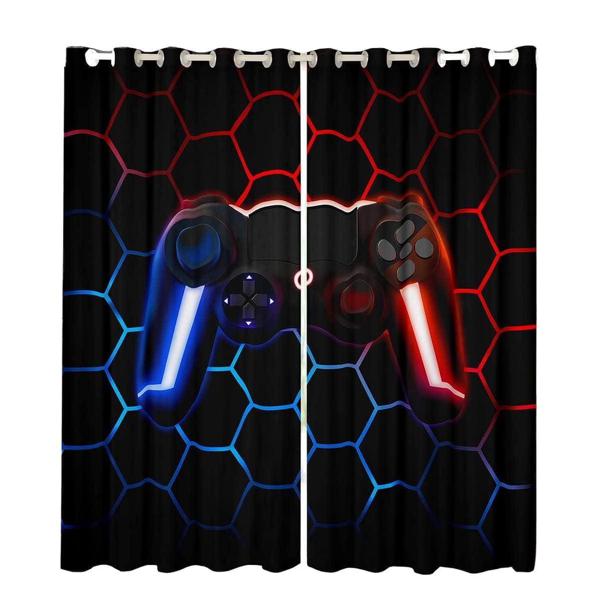 Homewish Gaming Boys Curtains for Bedroom 46"Wx54"L
