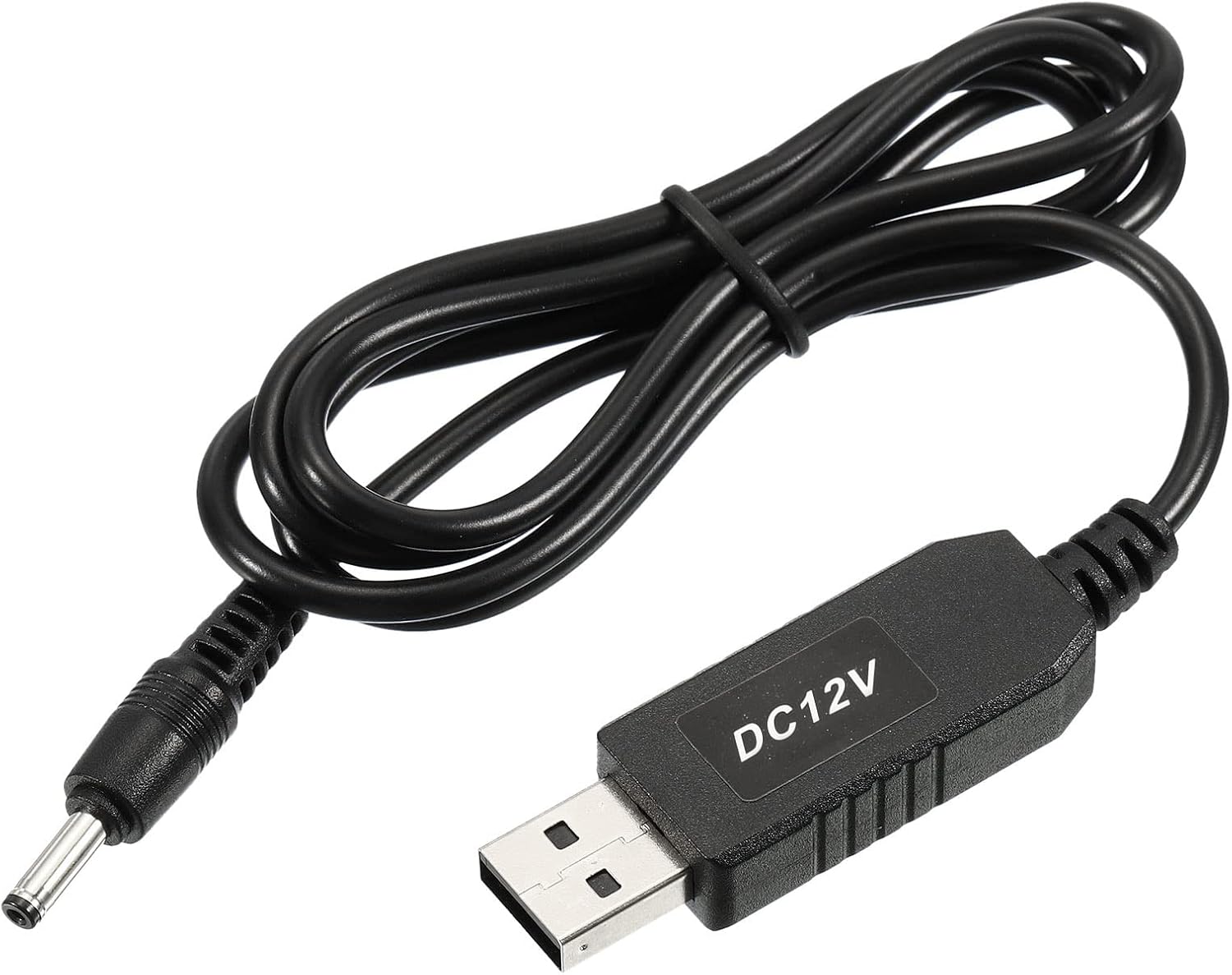 YOKIVE DC 5V to DC 12V USB Step Up Voltage Converter, 1m/39.4" Black Power Cable, 6W 1A, Great for Routers, Camera, Car Driving Recorder
