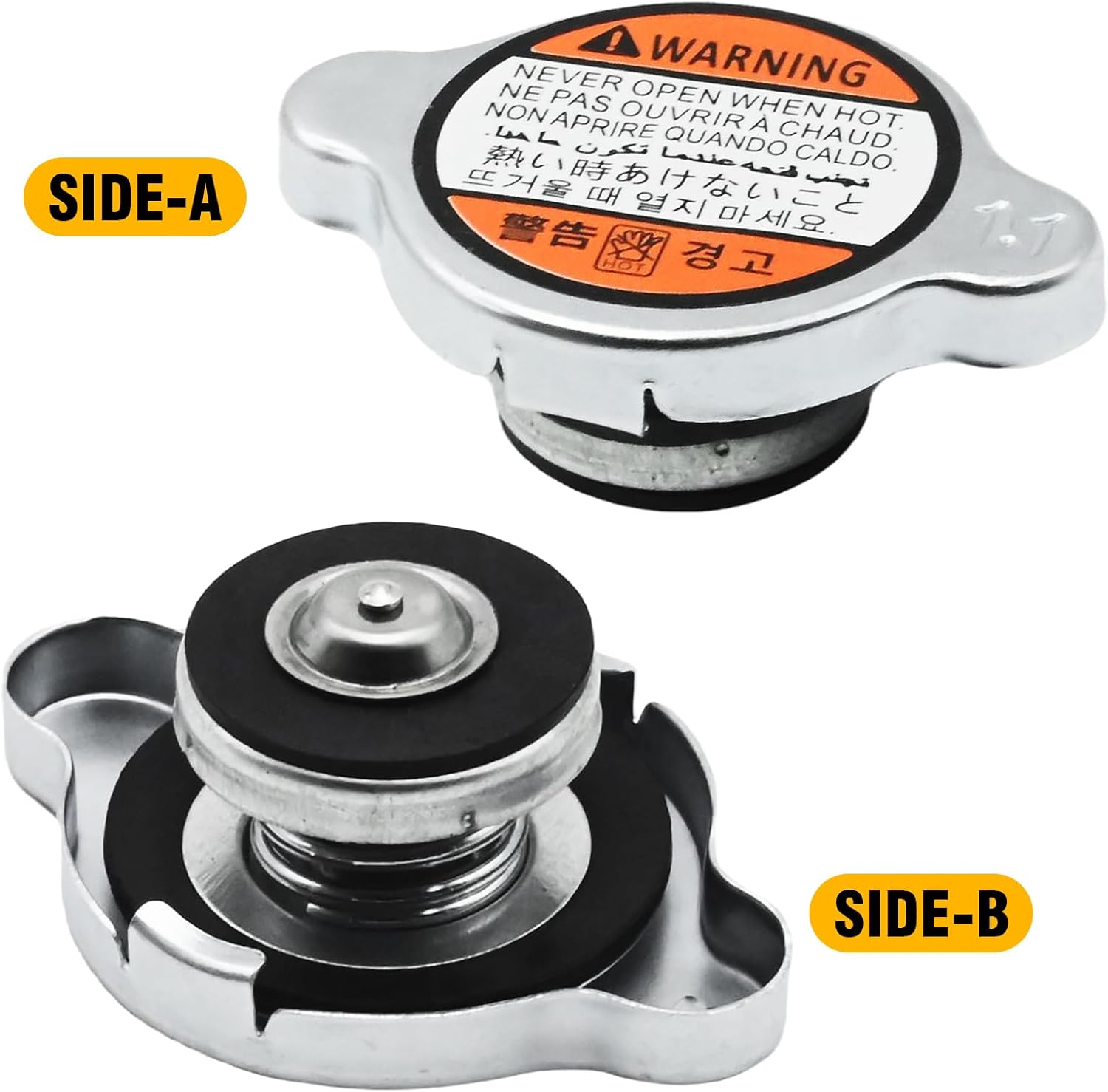MDEOOSKY 25330-1P000 Radiator Cap Assembly Radiator Cap Replacement for 015-2017 Elantra 2012-2016 Elantra Coupe 2013-2014 Elantra GT 2013-2017 Equus 2014-2016 Santa Fe 2013-2018 Sonata 2011-2017