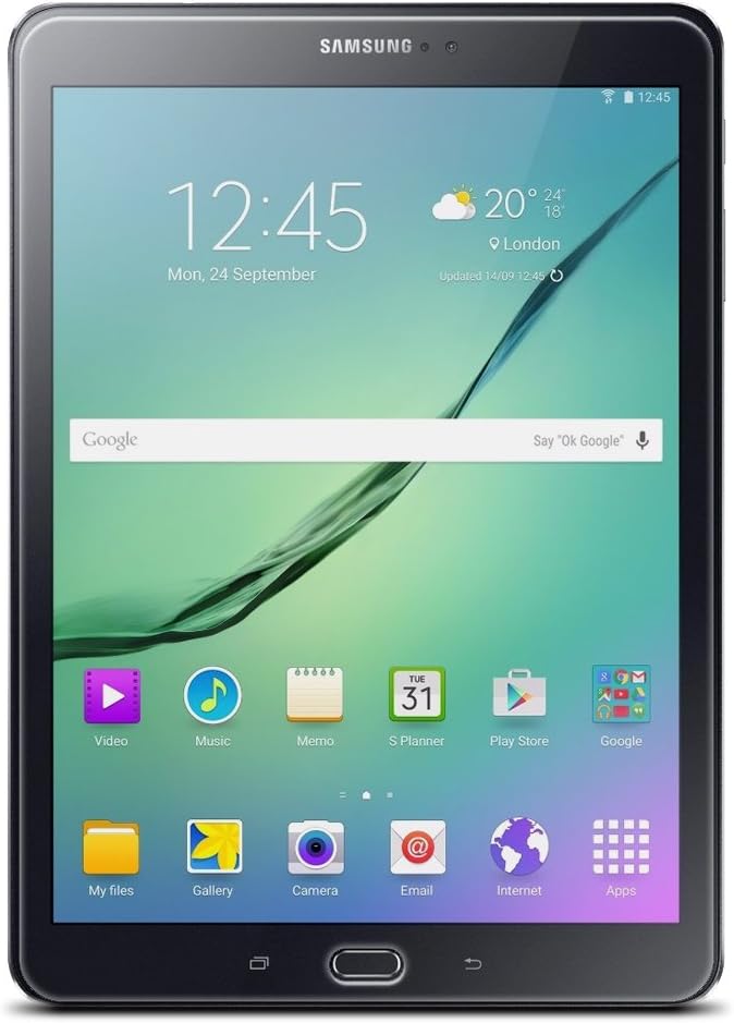 Spigen Tempered Glass Screen Protector [Glas.tR SLIM] Designed for Galaxy Tab S2 (9.7 inch / 2015) [9H Hardness/Case-Friendly] - 2 Pack