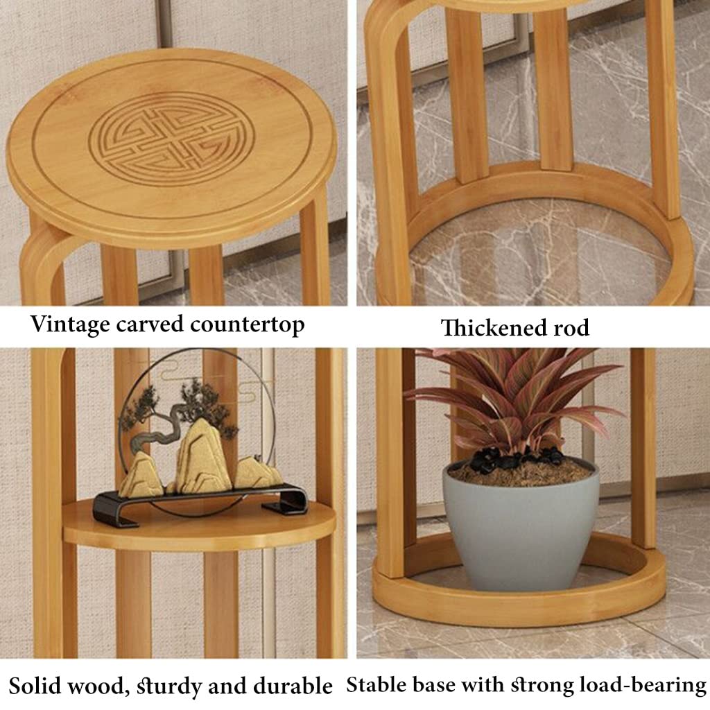 Étagère à Plantes à 2 Niveaux - Support à Pots de Fleurs étagé pour l'intérieur et l'extérieur - Étagère Verticale pour Plantes de Patio ou de Salon - Support d'angle pour Plantes - Noir