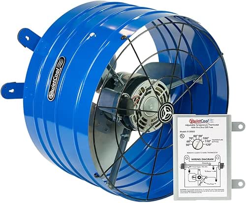 Quietcool AFG PRO-2.0 Attic Fan for Gable Vents - 1945