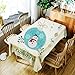 Cute Printing Tablecloth Rectangular Oil-proof Tablecloth Banquet Party Atmosphere Tablecloth Decoration AR2 140x140cm