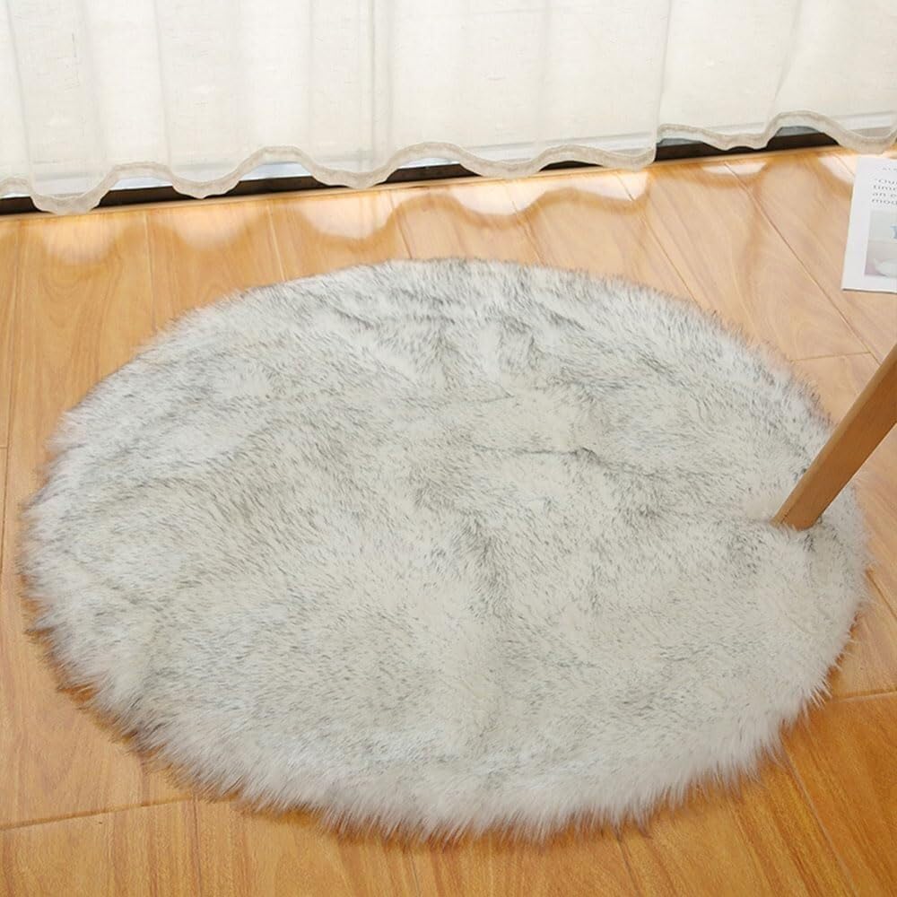 VUIKLCty Fuzzy, Round Room Décor: Modern Shaggy Rugs For The Bedroom