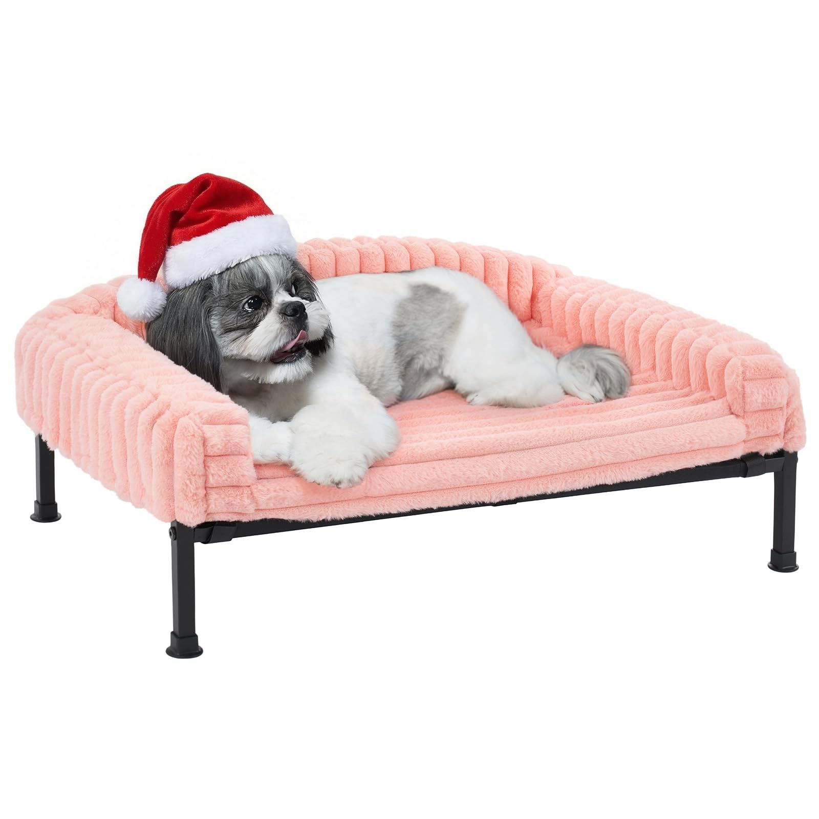 Amazon | Veehoo 犬 猫 ベッド 【取り外し可能な枕台】高架犬用ベッド