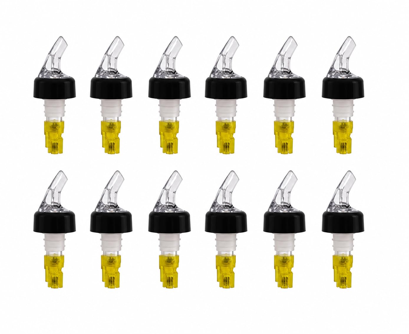 Vertedor de licor medido que reduce el desperdicio en botellas estándar de 750 ml con cuello negro