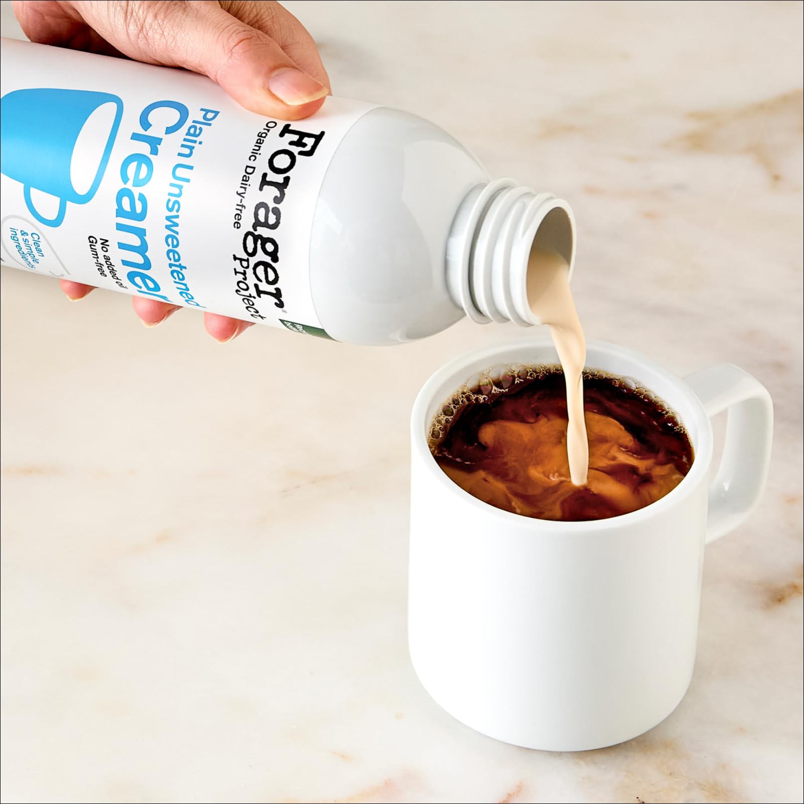 Forager Project Organic Dairy Free Plain Cashew Oat Coconut Creamer 20 Fl Oz — view 5