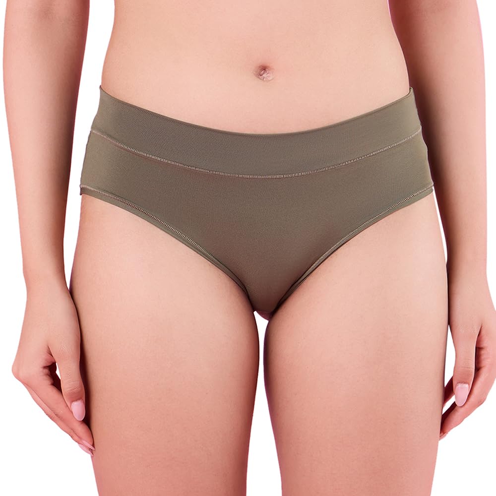 nykd Women's Ultimate Comfort and Flexibility: Elastic-Free Stretch Panties That Adapt and Delight, Mark-Free Waistband | Slip On | Mid Waist | Full Coverage | Solid - NYP342-picture-10