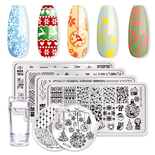 Born Pretty Nail Art Stamping Plate Set Christmas