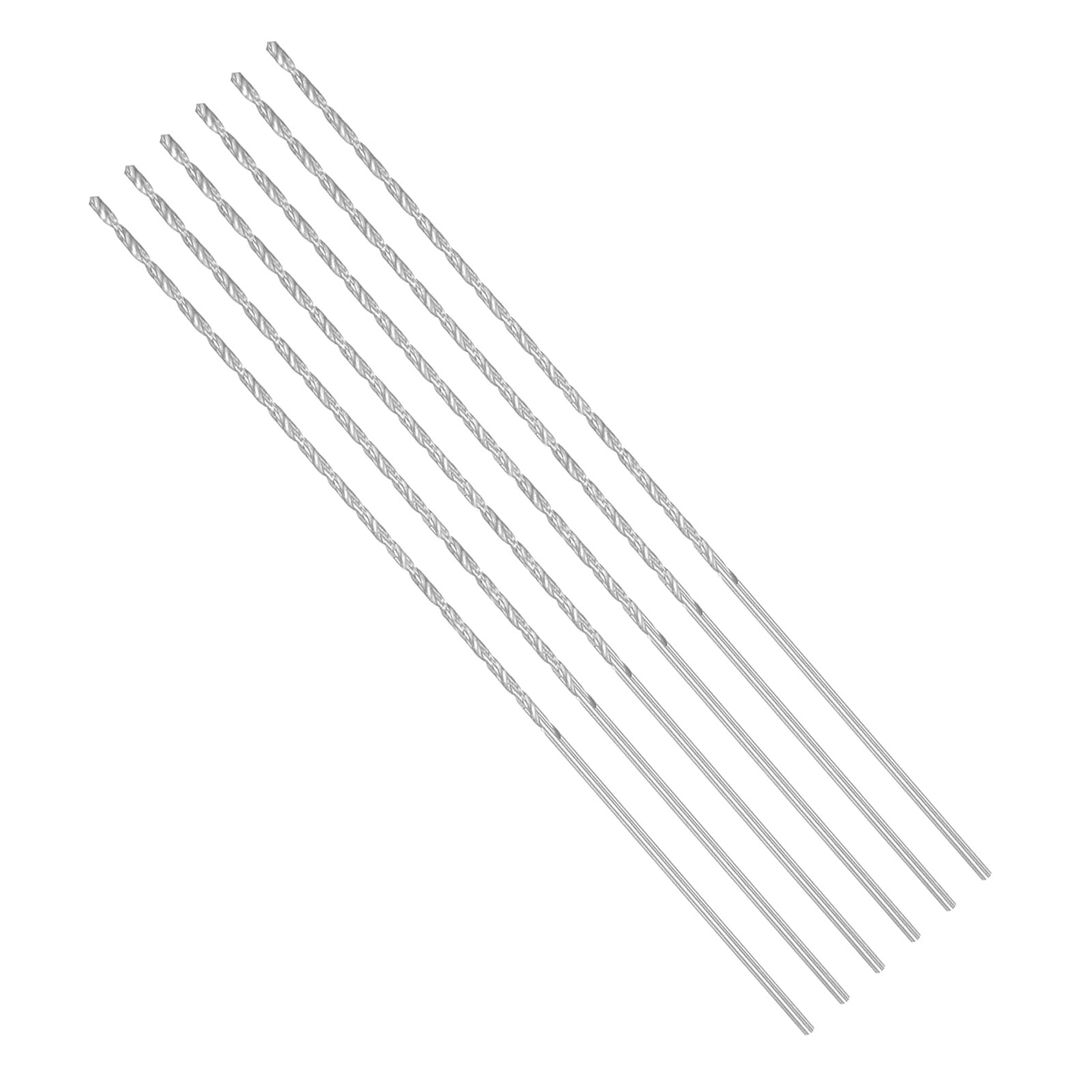 CoCud Long Twist Drill Bits, 2.5mm Cutting Diameter 0.1" Shank 7.68" Blade Length