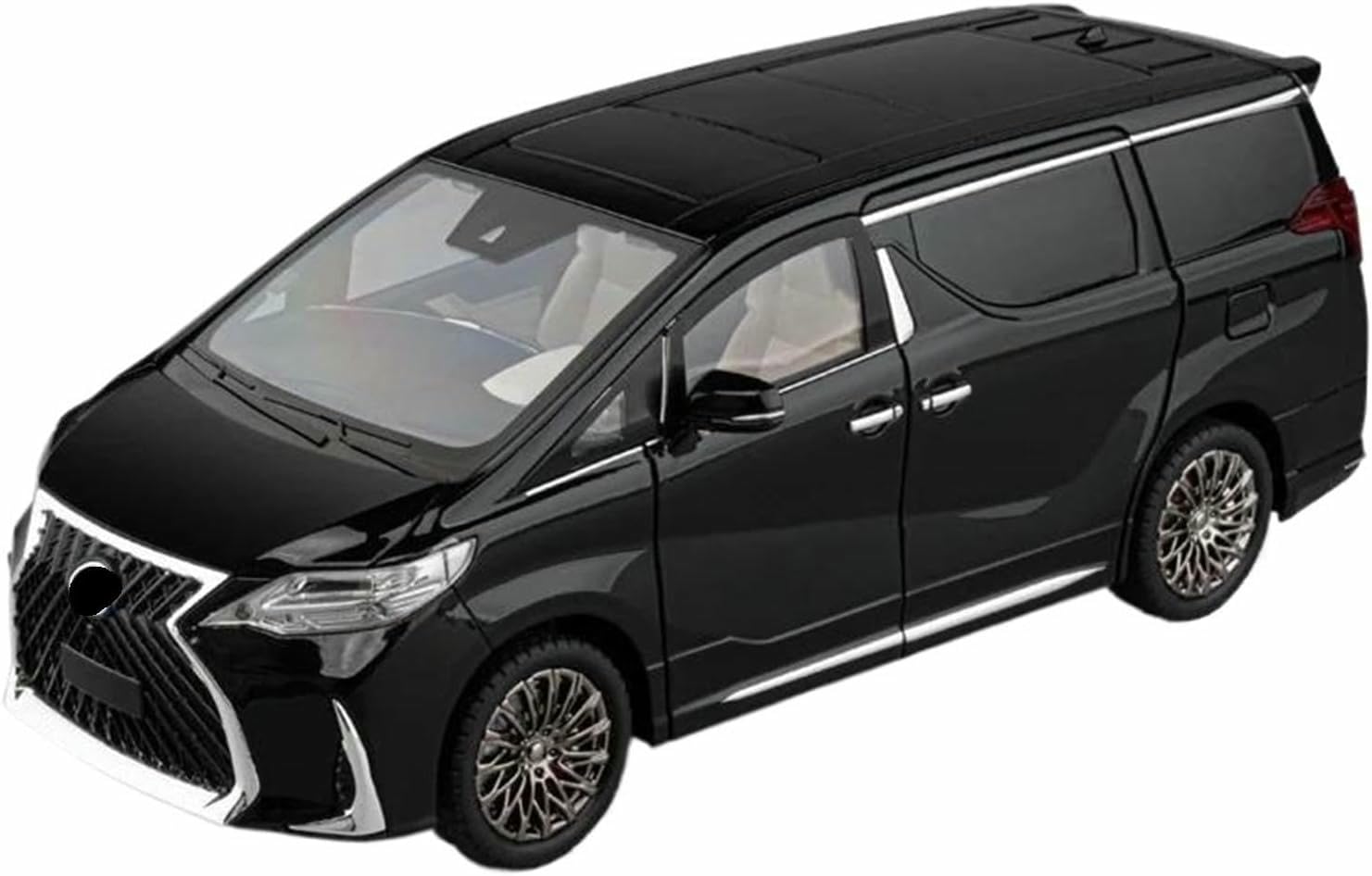 DEAVER Modelli auto lega pressofusa 1:18 per Lm300 Mpv modelli veicoli scala simulata kit per esposizione souvenir collezione(Black)