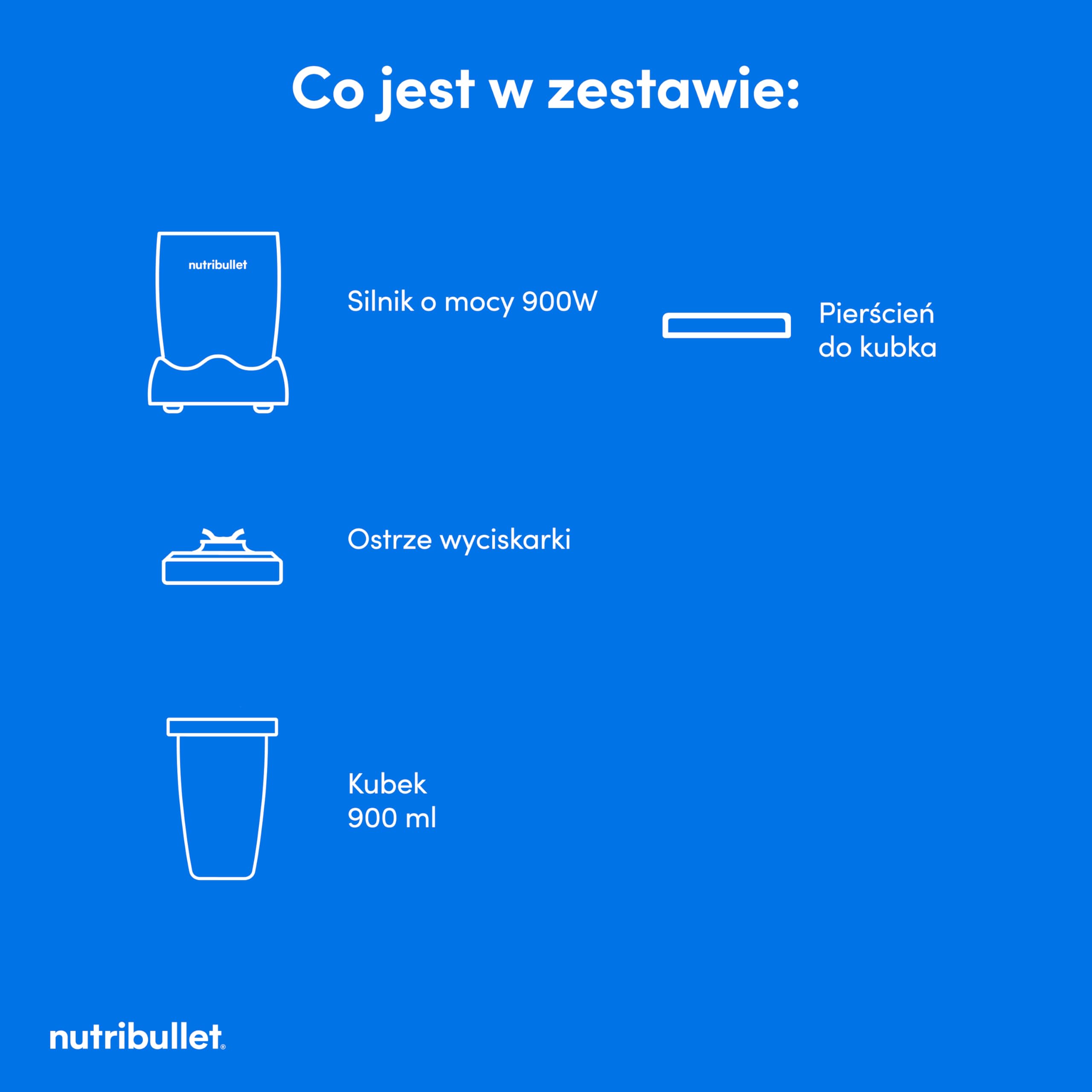 Nutribullet Pro 900 - Wielofunkcyjny Blender, Robienie Smoothie, Ekstraktor do Owoców i Warzyw, Kompaktowa Konstrukcja, Łatwy w Użyciu, Szybkie Czyszczenie, 900W, Mineralny Oliwkowy (NB904MAJD)