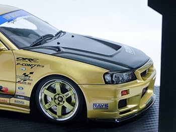 イグニッションモデル1/18スカイラインGTR Amazon | IG 1476 1/18 TOP SECRET GT-R (BNR34) Gold イグニッション