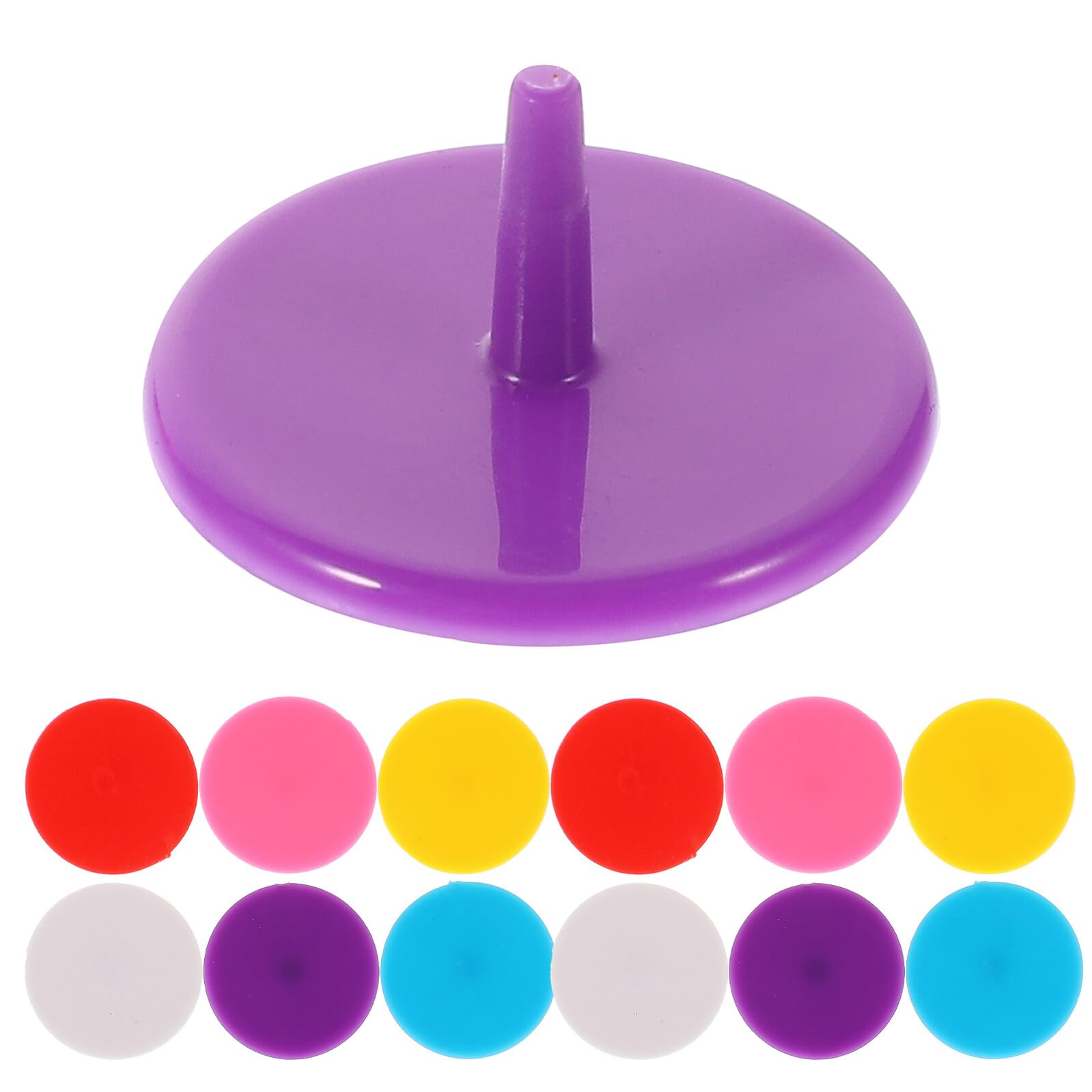 100 Stück Teiliges Golf Ball Marker aus Strapazierfähigem Kunststoff Wiederverwendbare Bunte Golfball Positionsmarker Verschleißfest und Stabil für Präzises Zufällige Farbe