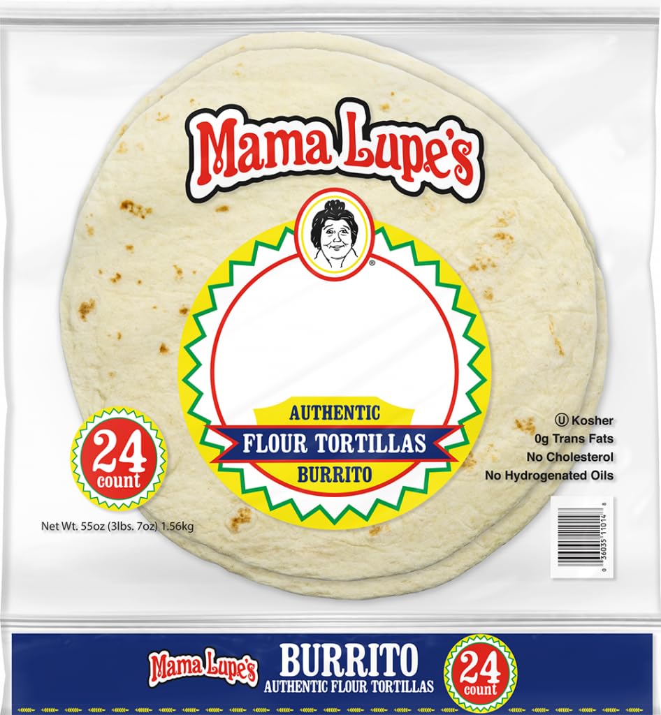 Mama Lupe's Healthy Flour Large Tortilla Burrito Value Pack 46oz. - 24 ct.