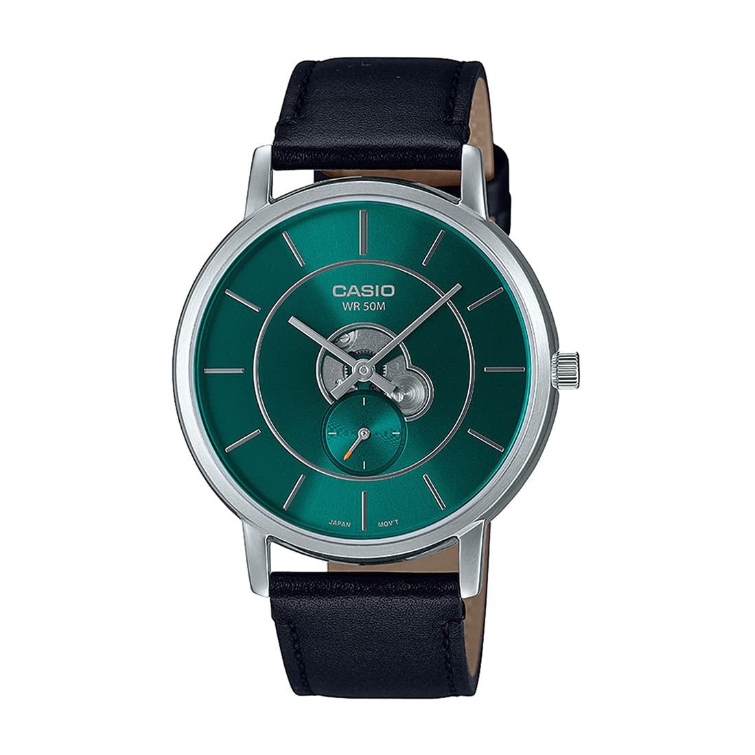 Casio Men Leather Analog Green Dial Watch-Mtp-B130L-3Avdf, Band Color-Black (B0C13ZCVJ2) Amazon Price History, Amazon Price Tracker