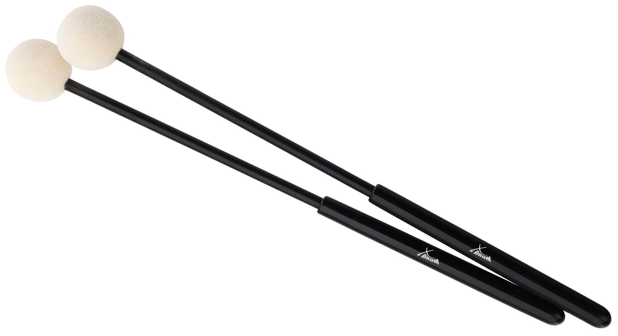 XDrum HTM-12S 12" Tambor De Mano Con Baquetas Set De 3, Diámetro: 12" (30 | 5 cm), Piel robusta de poliéster, Marco de madera de arce, 6 ganchos de tensión para afinar el tambor, Mango ergonómico, 8 cm
