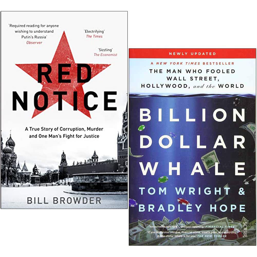 Scribe UK/Corgi Red Notice & Billion Dollar Whale 2 Books Collection Set