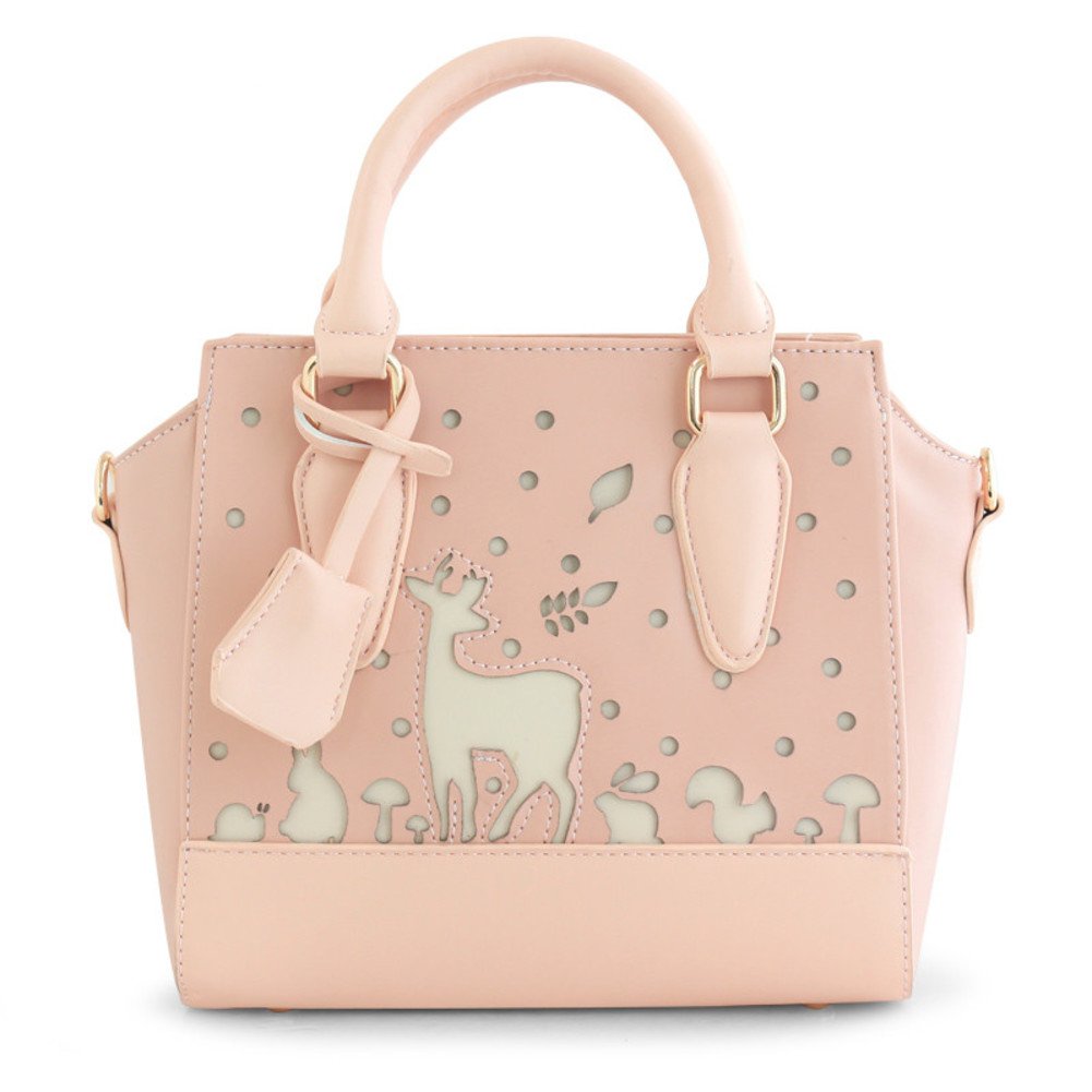 Sac à main de dame doux avec ailes d'impression et épaule messenger