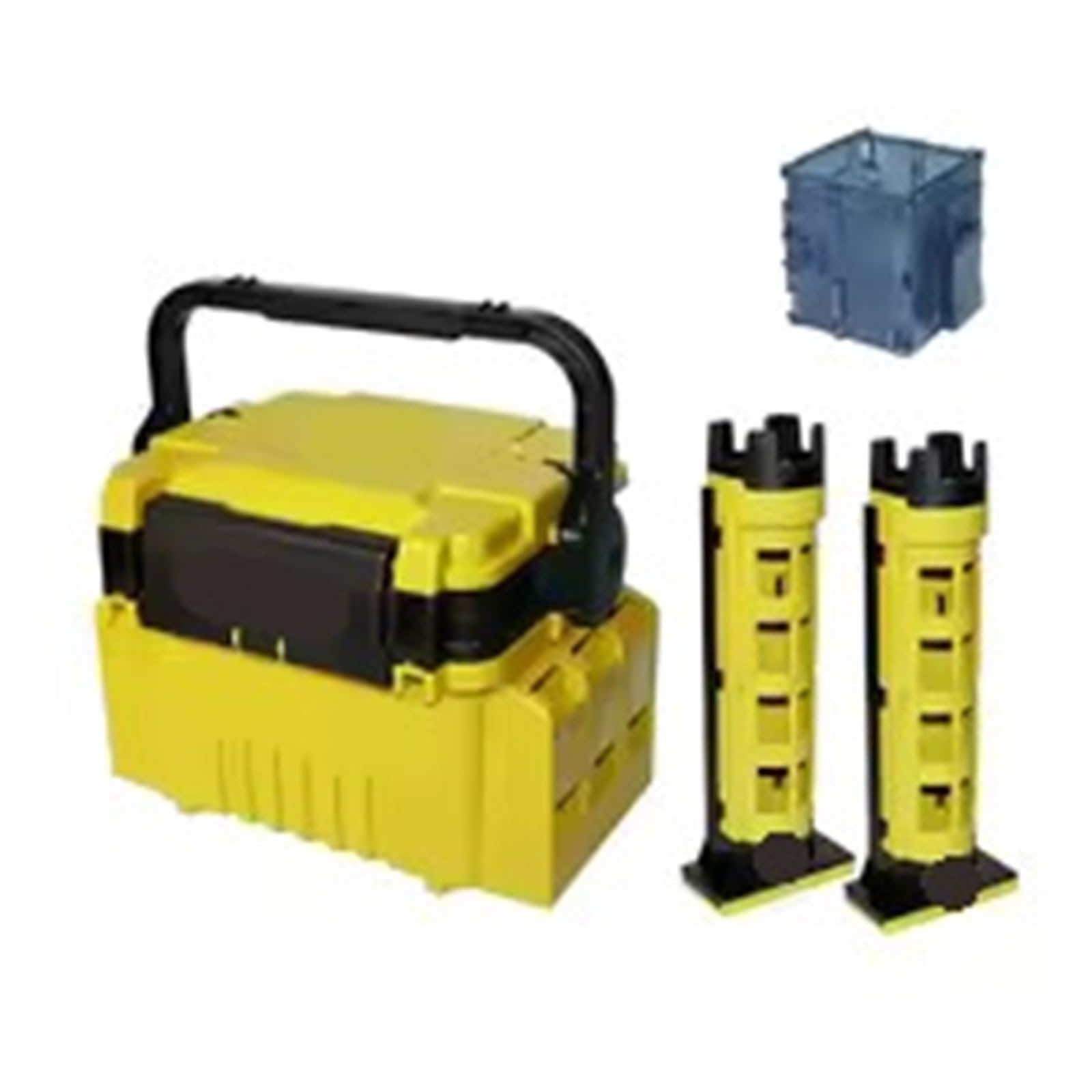 Multi-Function Plastic Fishing Tackle Box Bait and Accessory Storage Organizer(Yellow)
