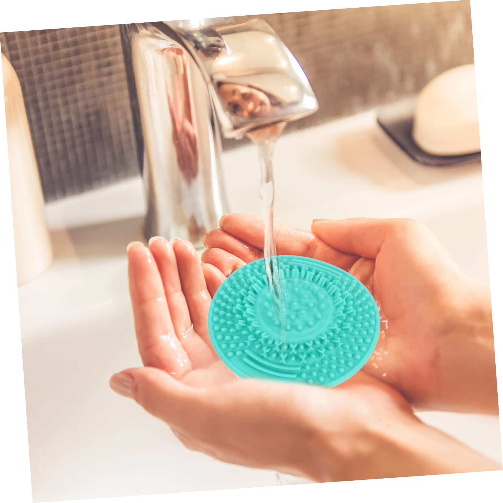 FRCOLOR 12 bicchieri per pennelli da trucco, in silicone, strumento per il lavaggio di pennelli da trucco, per il trucco e il trucco