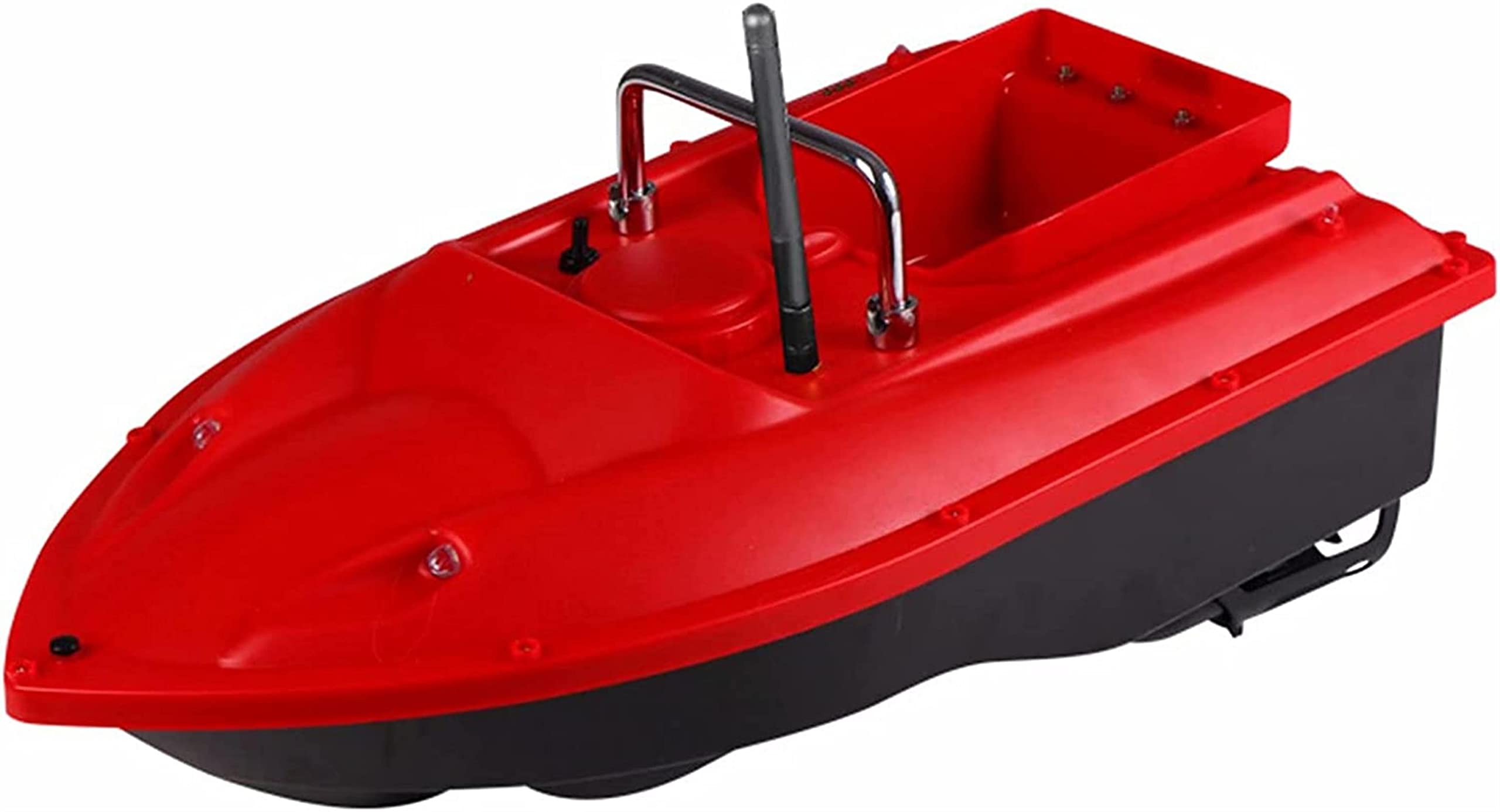 Bateau amorceur détecteur de Poissons - 500M 2,4 GHz Bateau de pêche RC Bateau de pêche télécommandé pour piscines et Lacs, appâts de pêche 1,5 kg